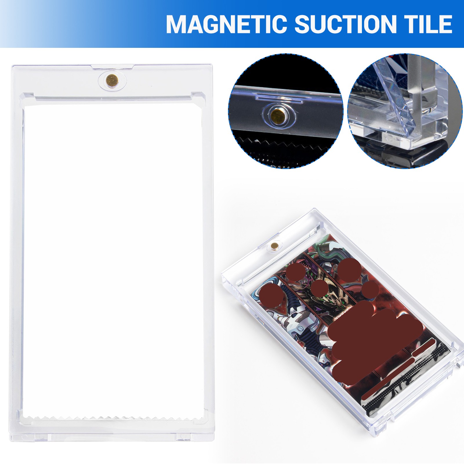 1-30PCS Acrylic Booster Pack Protector One Touch Booster Pack Magnetic Holder