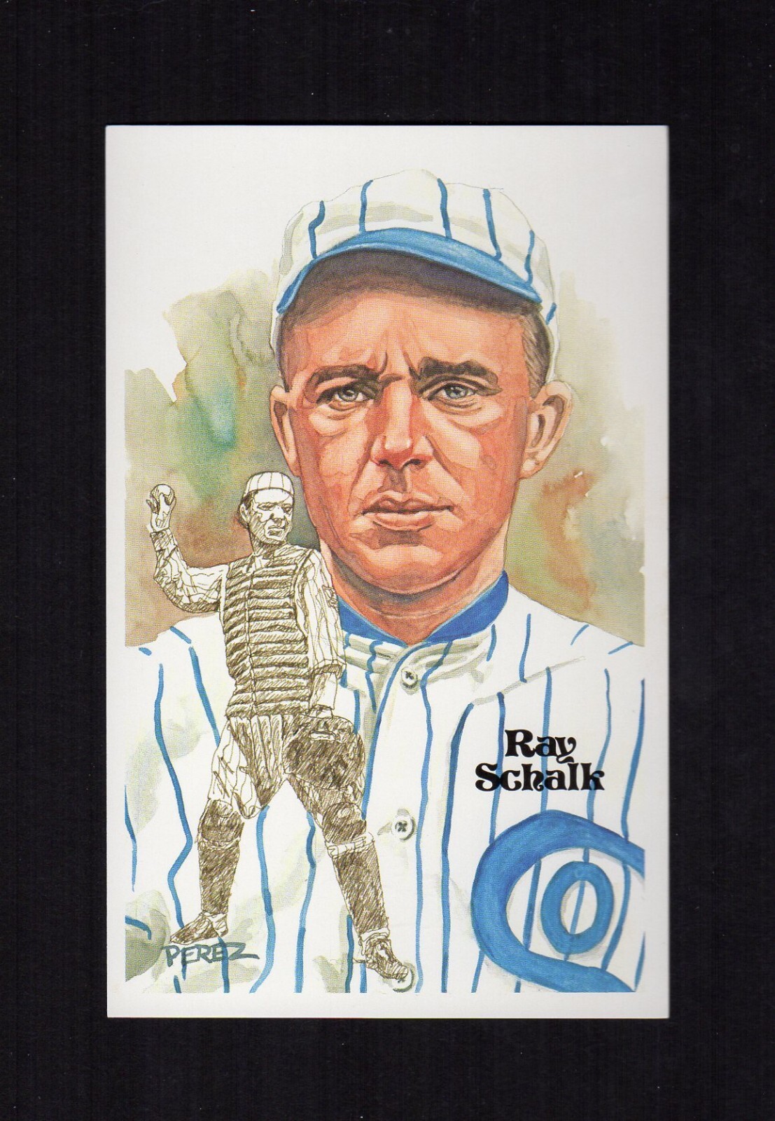 #78 RAY “CRACKER” SCHALK, Chicago White Sox ~ Perez-Steele HOF postcard #/10,000
