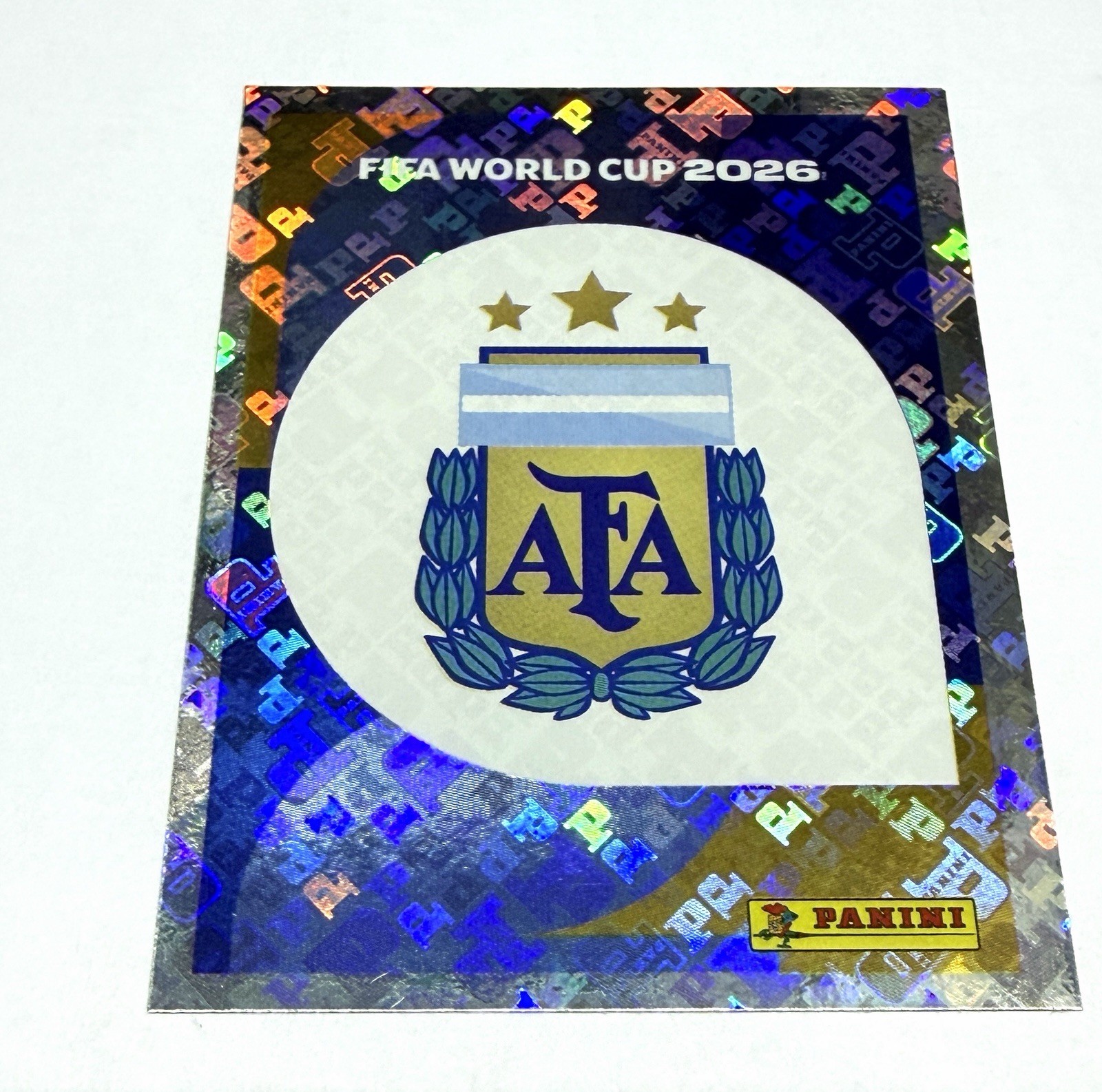Panini World Cup 2026 Argentina Badge Sticker ARG 1 Foil Holographic