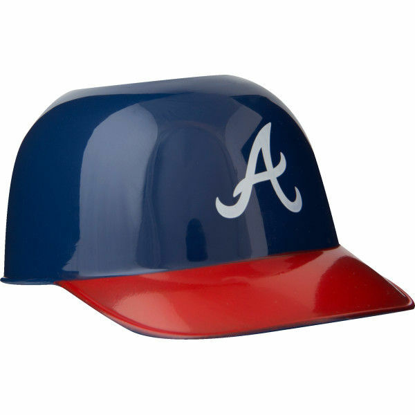 Atlanta Braves MLB 8oz Snack Size / Ice Cream Mini Baseball Helmets – Quantity 6