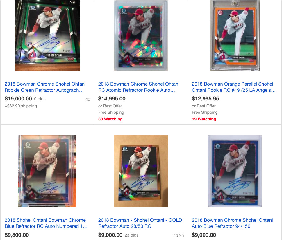 2x 2018 Bowman Baseball HOBBY Pack Look4 Shohei Ohtani Acuna Gold Juan Soto AUTO
