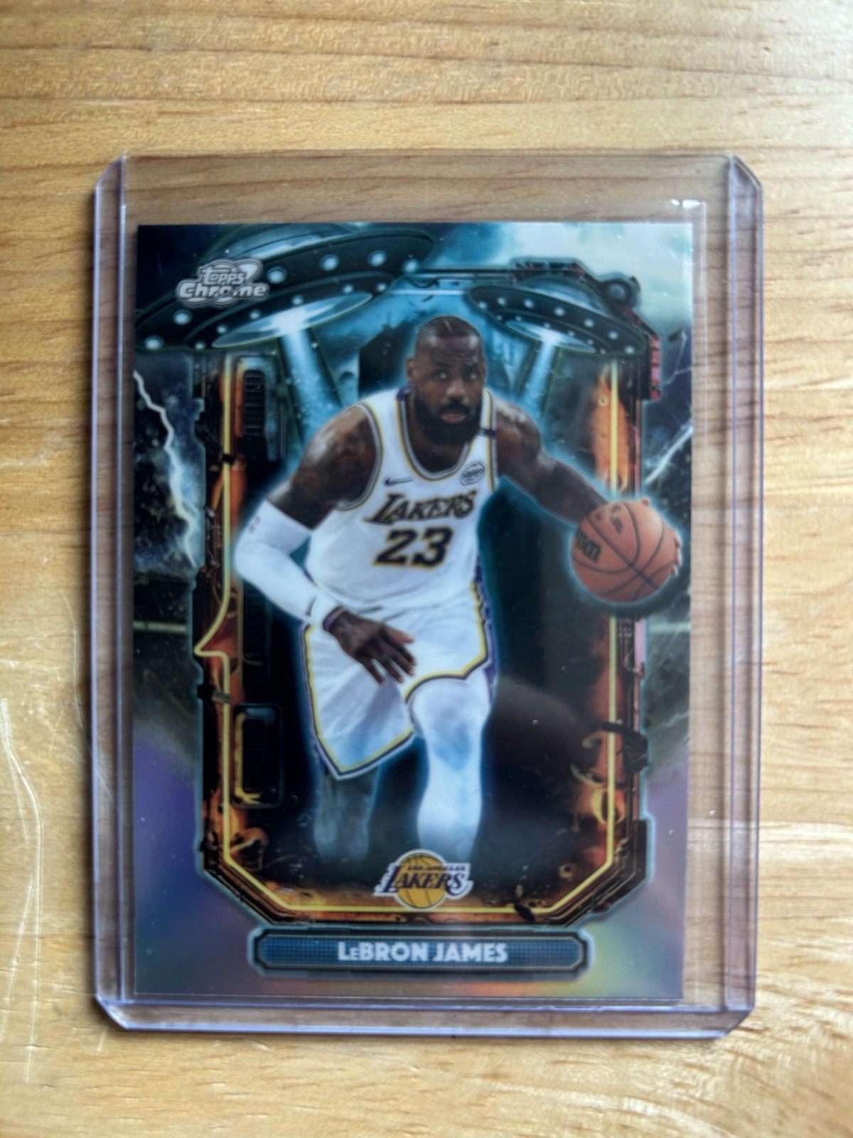 Topps 2025-26 Cosmic Chrome LeBron James ET-8 Extraterrestrial Refractor