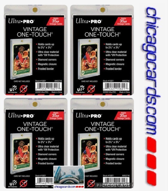 4x Lot Ultra Pro ​VINTAGE One-Touch 35pt Magnetic Card Holder NEW