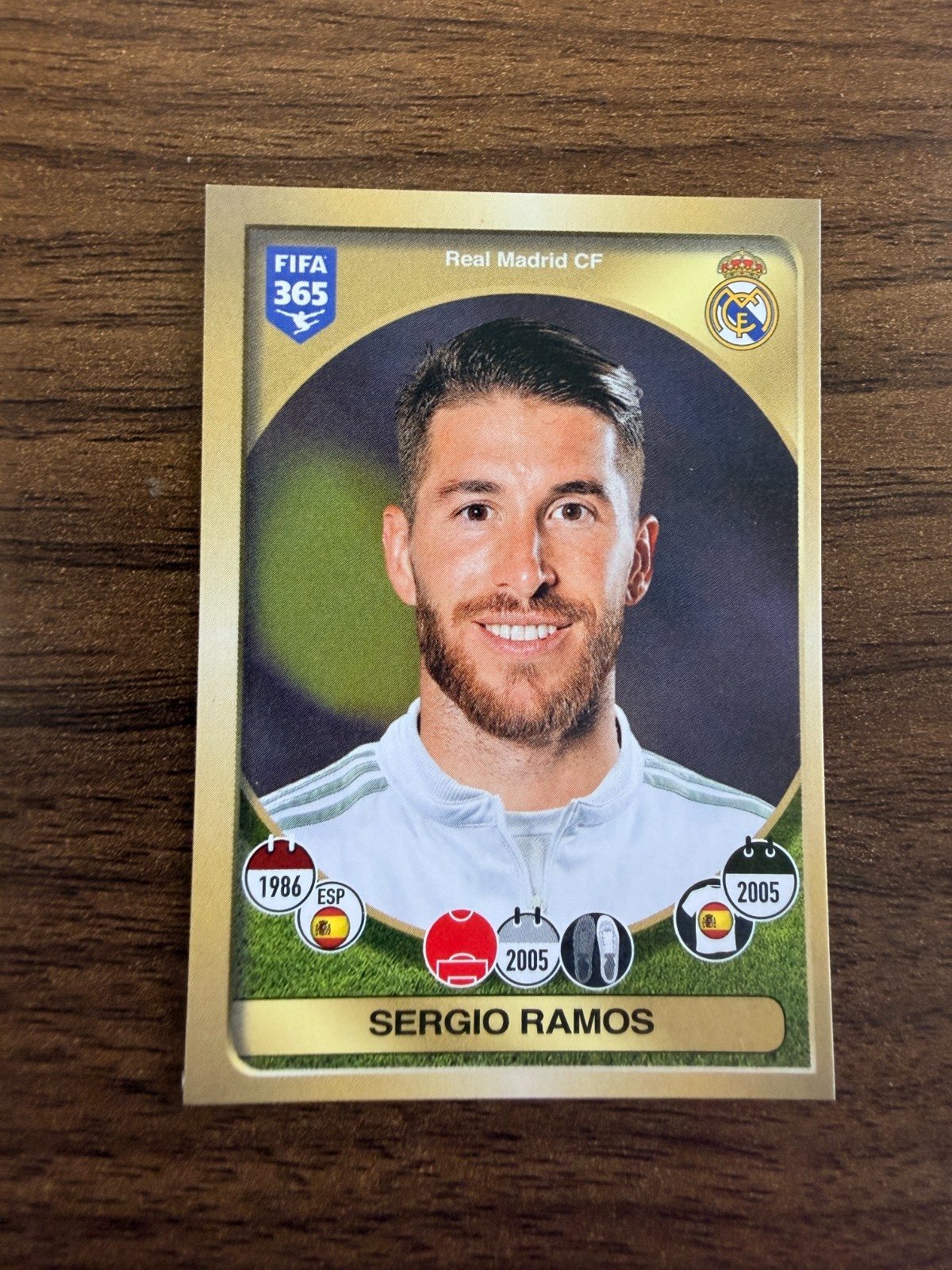 2016 Panini FIFA 365 Pink Back Real Madrid SERGIO RAMOS