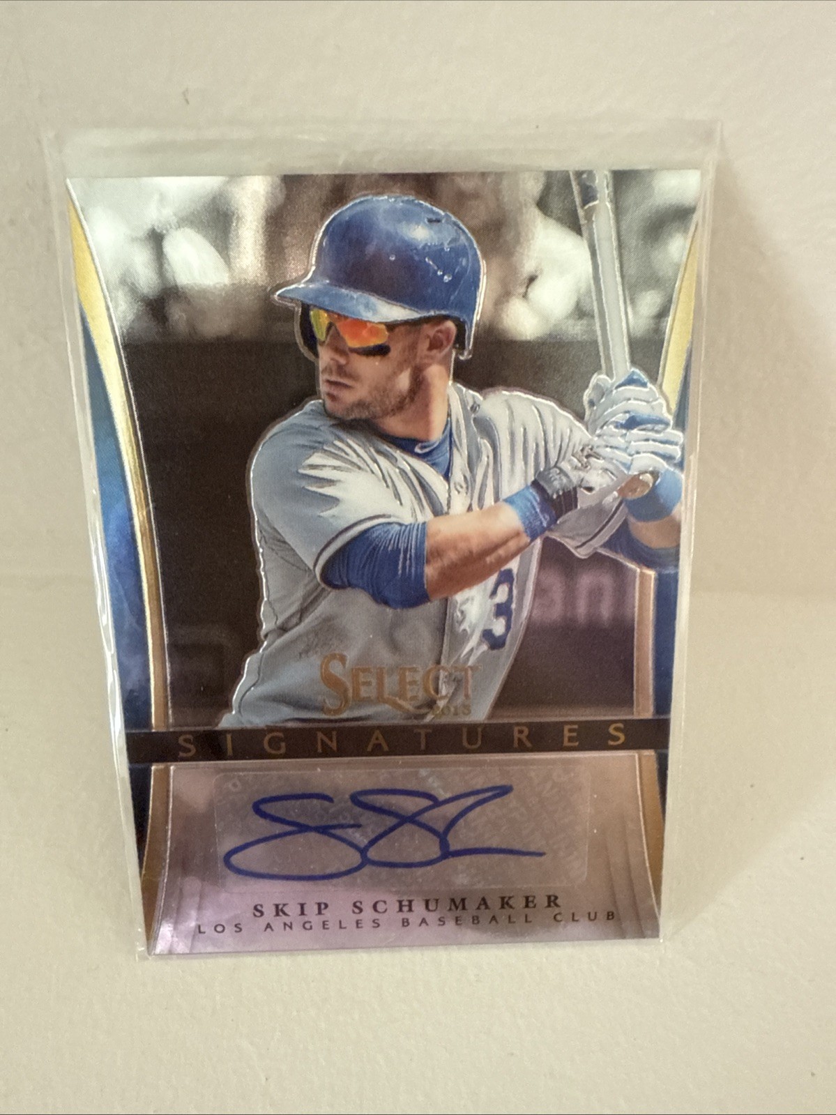 2013 Panini Select Skip Schumaker Autograph Card – Los Angeles Baseball Club
