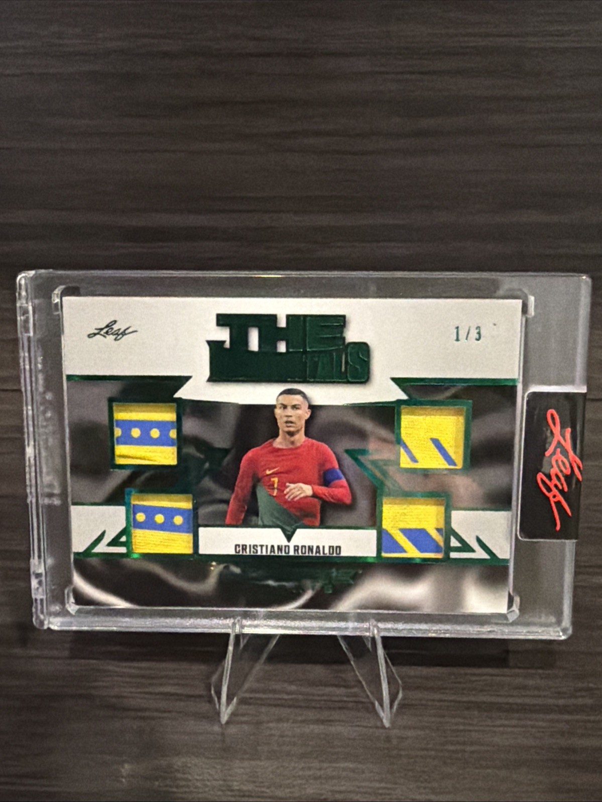 2024 Leaf Ultimate Cristiano Ronaldo SSP Immortals Four Game Used Jersey #d 1/3