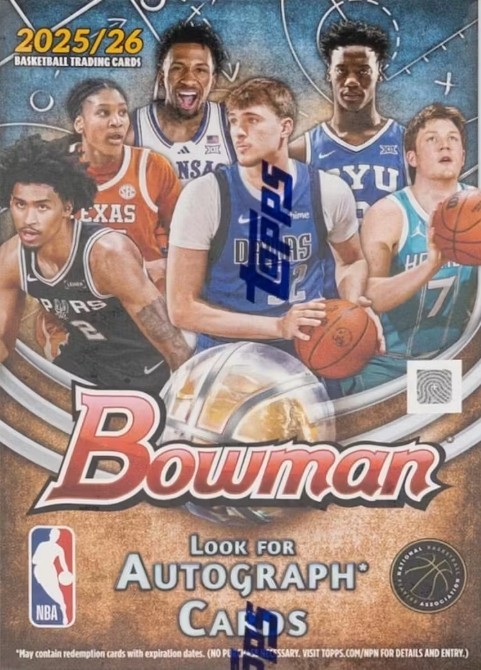 2025-26 BOWMAN Topps NBA Basketball Blaster Box Factory Sealed