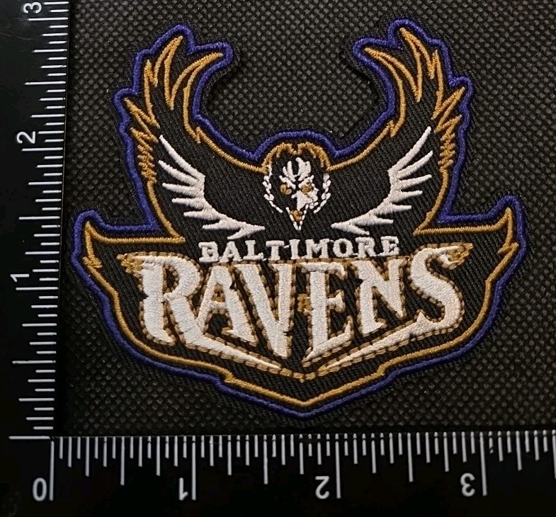 BALTIMORE RAVENS NFL FOOTBALL IRON ON EMBROIDERED PATCH SAME AS PHOTOS