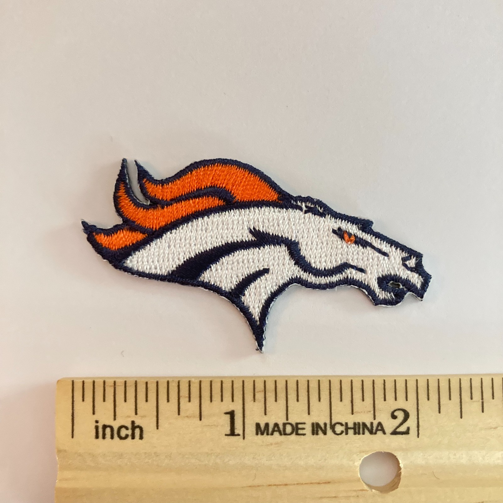 DENVER BRONCOS Embroidered Iron-On NFL Official Team Logo Hat Patch