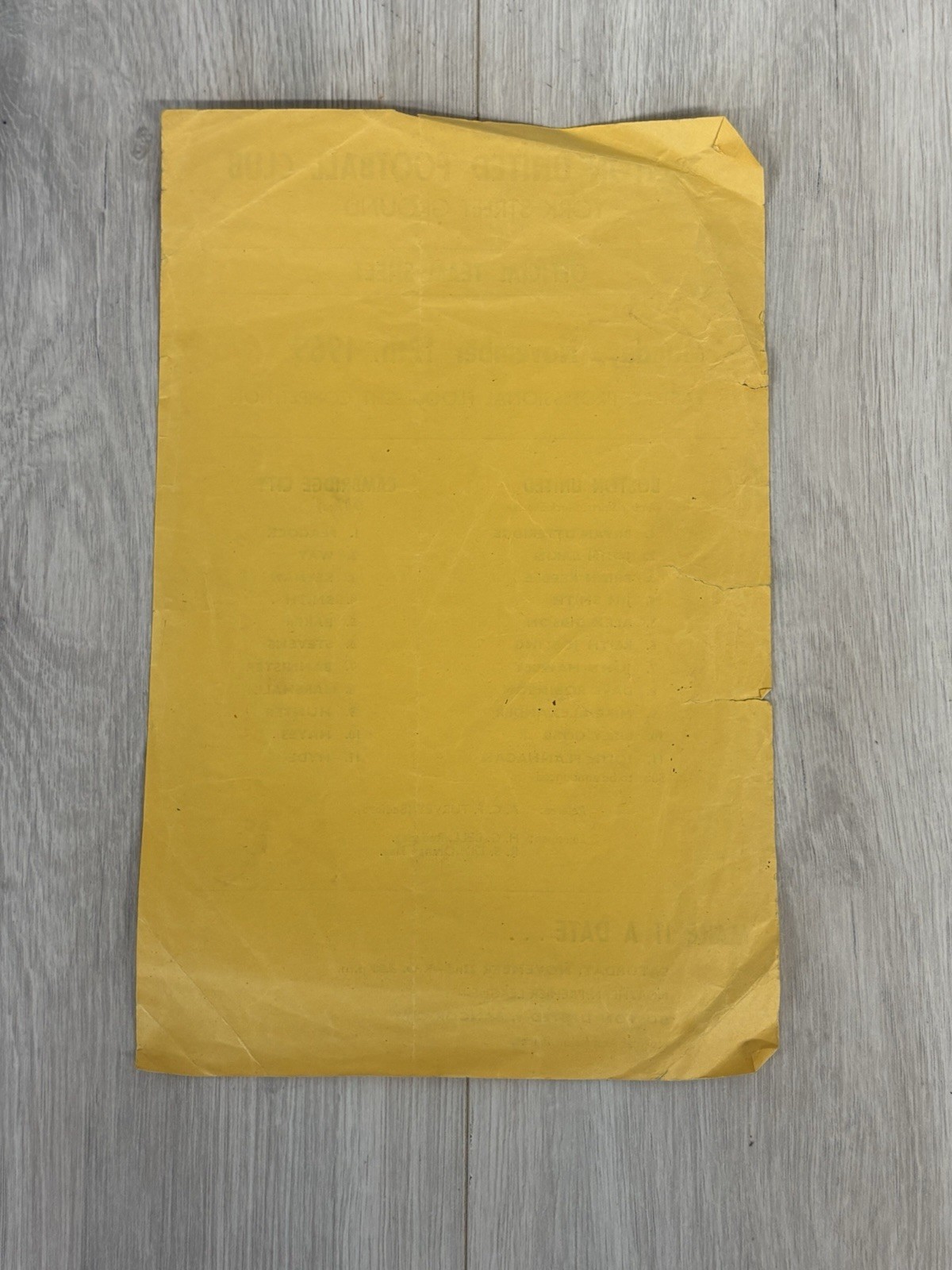 Boston United V Cambridge City Eastern Professional Floodlight 17/11/1969 S/S