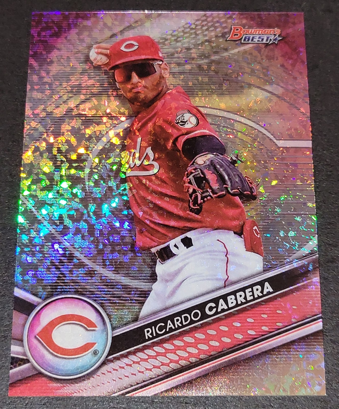 2022 Bowman’s Best Ricardo Cabrera #TP-18 Mini Diamond Refractor /299 Reds