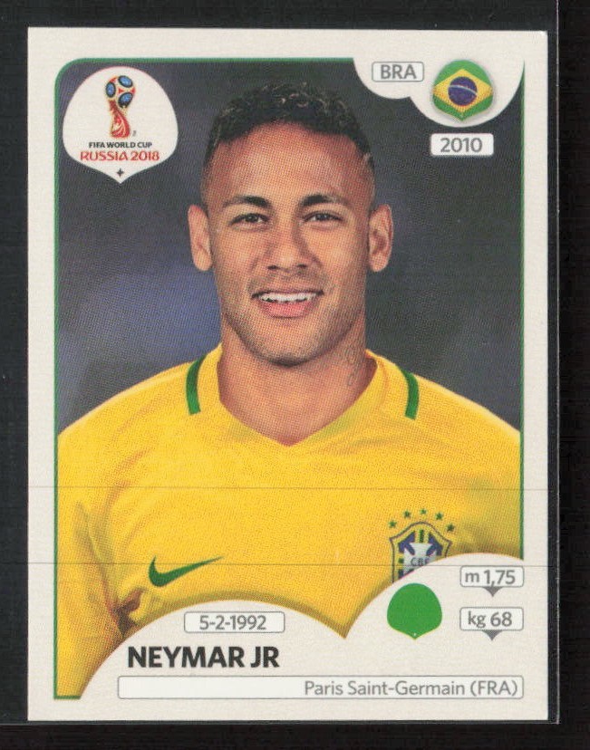 Neymar Jr 2018 Panini FIFA World Cup: Russia 2018 Stickers #359 Brazil