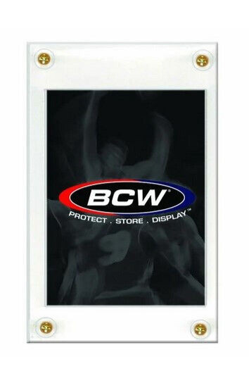 New BCW 4-Screw Recessed Screwdown Card Holder, 20 Pt.