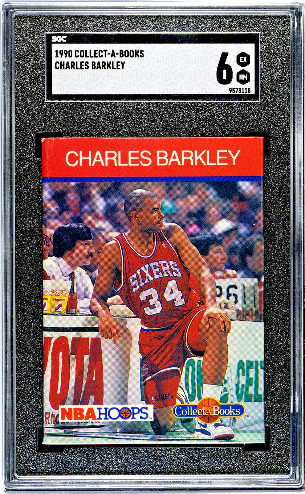 1990 NBA Hoops Collect-A-Books Charles Barkley SGC Graded 6 Low POP Just Graded!