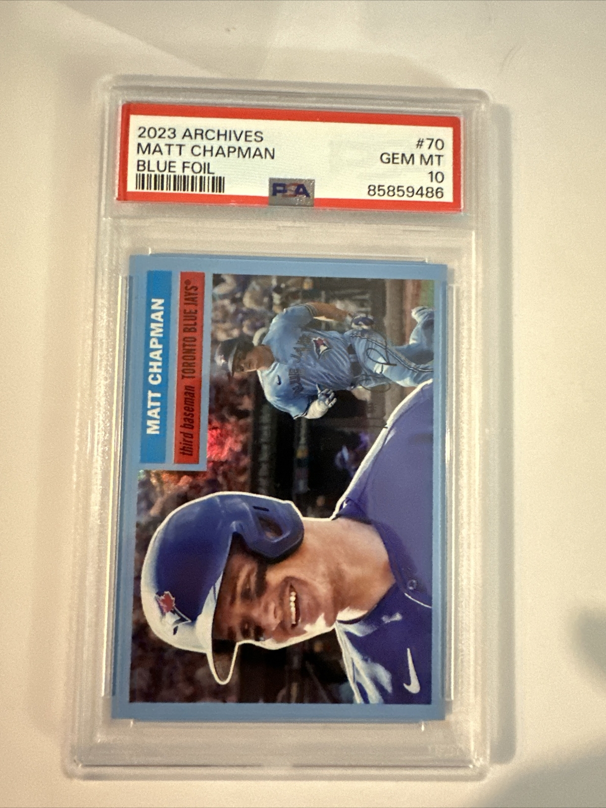 2023 Topps Archives Blue Foil /25 #70 PSA 10 Gem Mint Blue Jays Giants