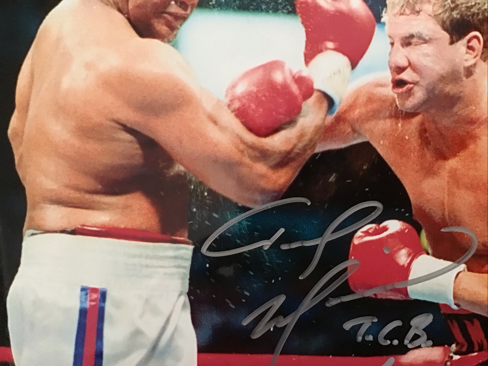 TOMMY MORRISON Signed BOXING 8×10 PHOTO with COA