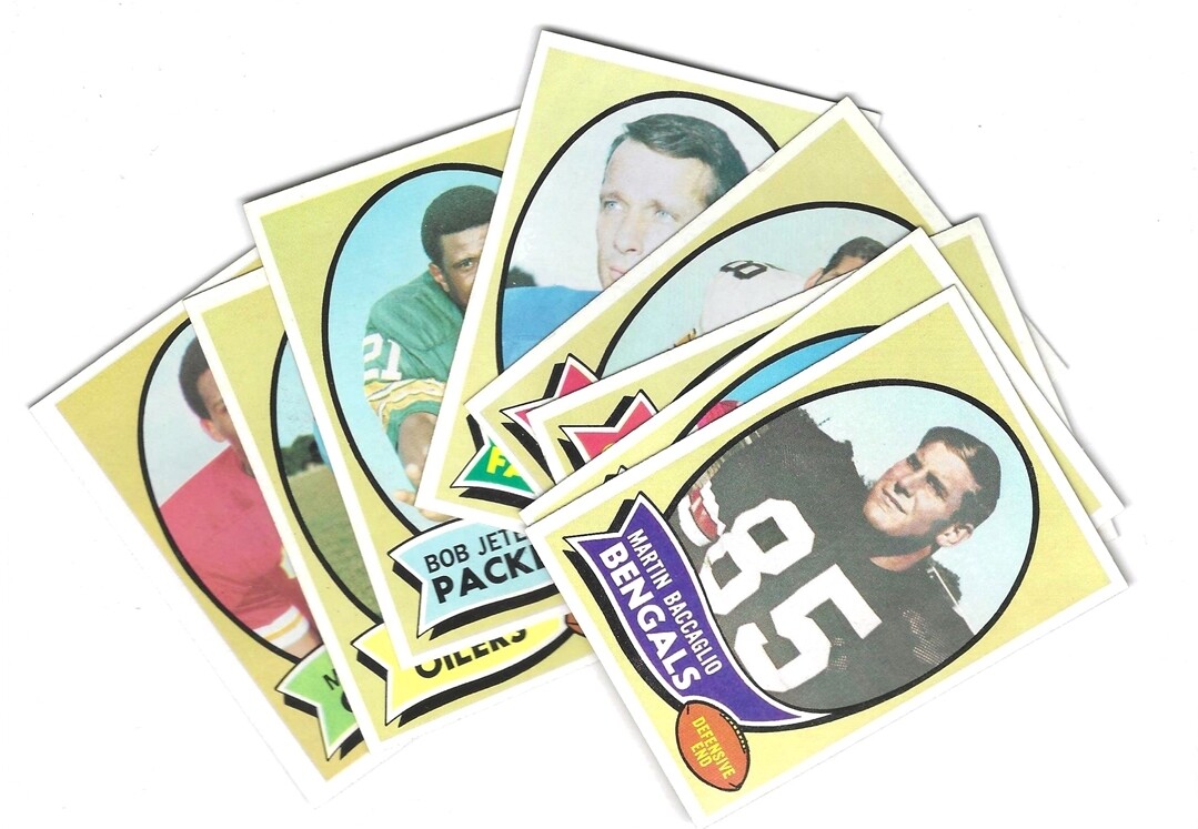 1970 TOPPS FOOTBALL CARD SINGLES *** 75¢ EACH w/DISCOUNT ***$2.50 MINIMUM***