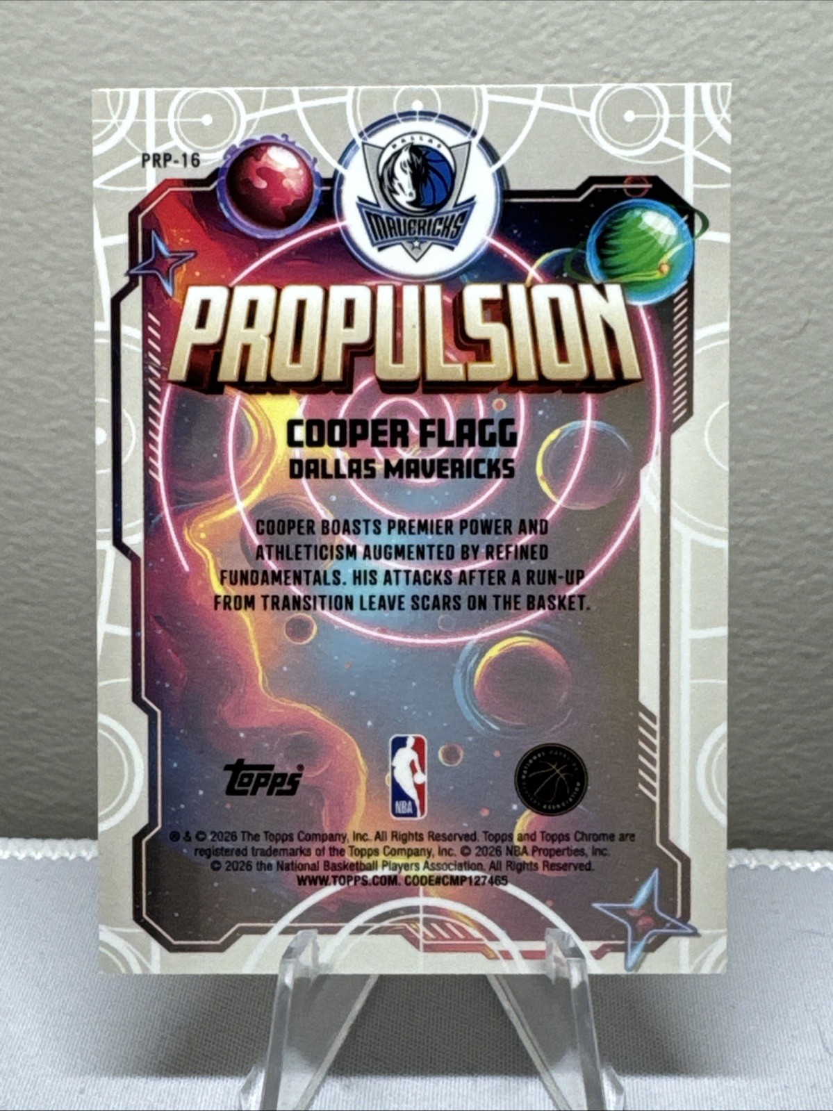 Cooper Flagg (RC) 2025-26 Topps Cosmic Chrome Propulsion #PRP-16 Rookie