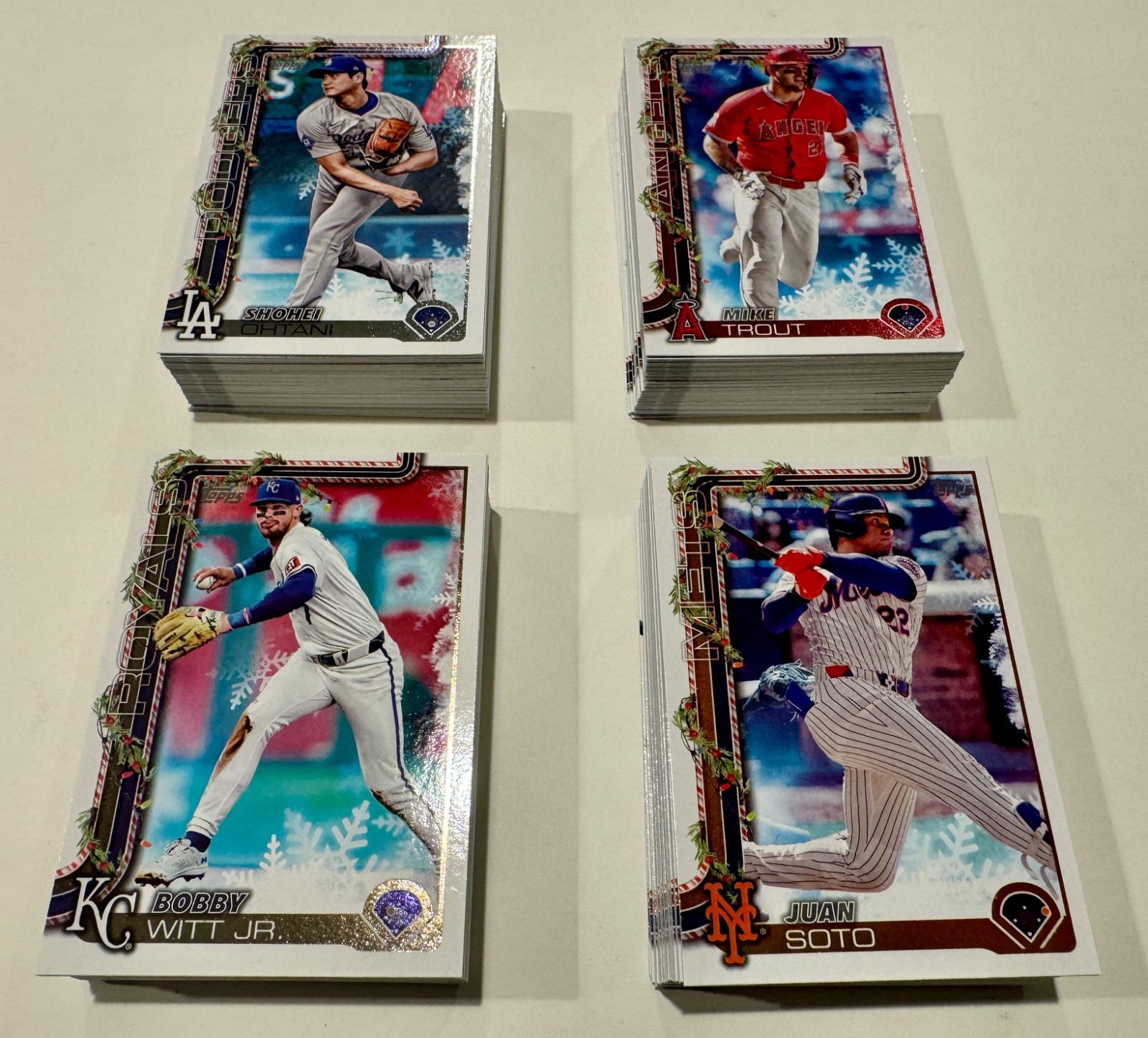 2025 Topps Christmas Holiday Complete Set #H1-H200 Kurtz Skenes Ohtani 200 Cards