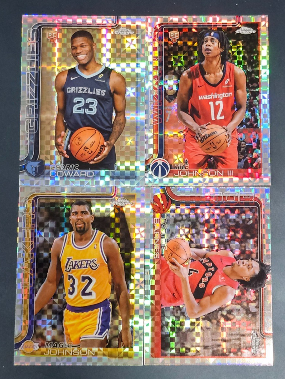 2025-26 Topps Chrome Basketball X-FRACTORS 201-300 You Pick – 2 Card Minimum