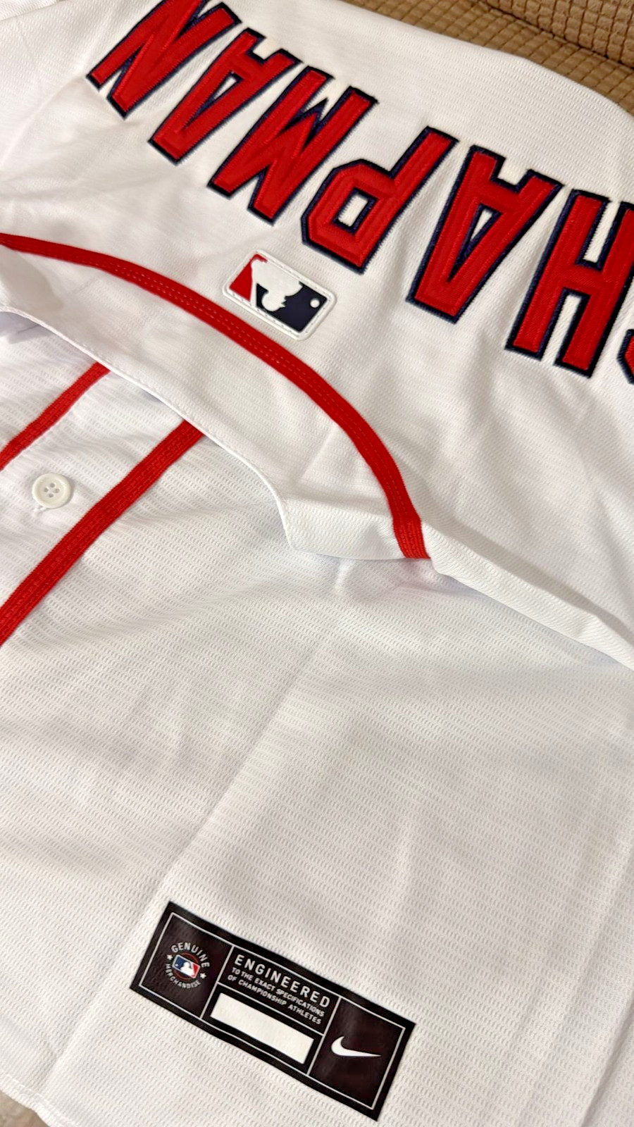 Nike Aroldis Chapman White Limited Stitched Jersey (Size M) Boston Red Sox