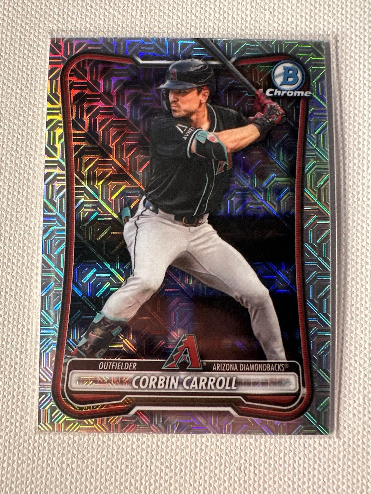 2026 Bowman Chrome Baseball Corbin Carroll #80 Mojo Refractor