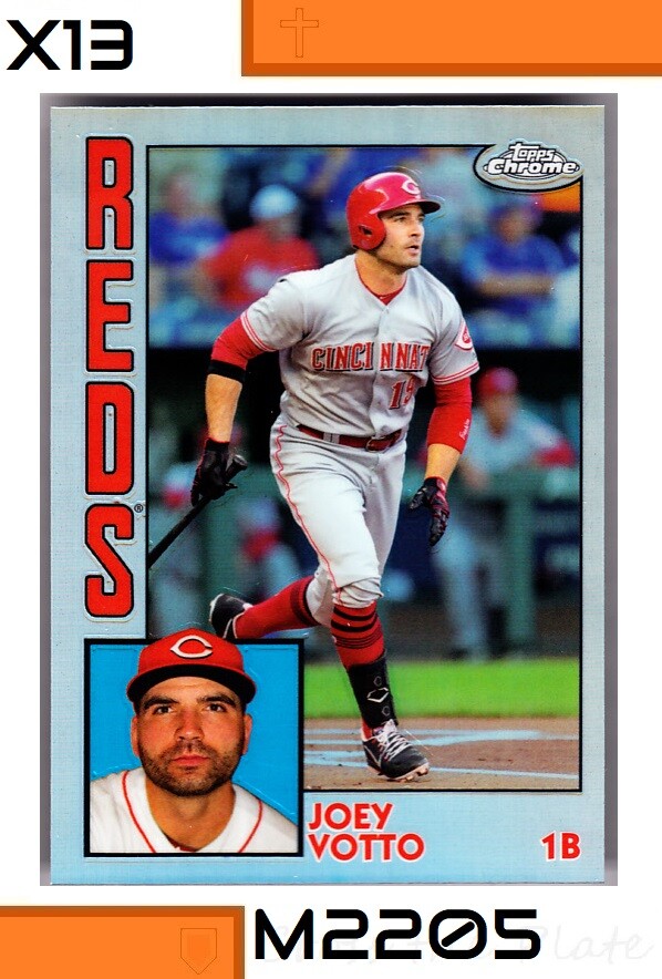 1-2019 TOPPS CHROME 1984 REFRACTOR JOEY VOTTO REDS CARD#84TC-7 QTY