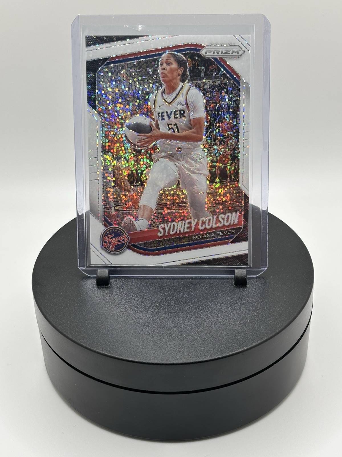 2025 Panini Prizm WNBA #1 Sydney Colson White Sparkle SSP
