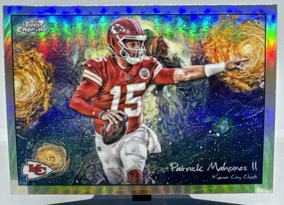 2025 Topps Cosmic Football Patrick Mahomes II Stars In The Night STN-14 Chiefs