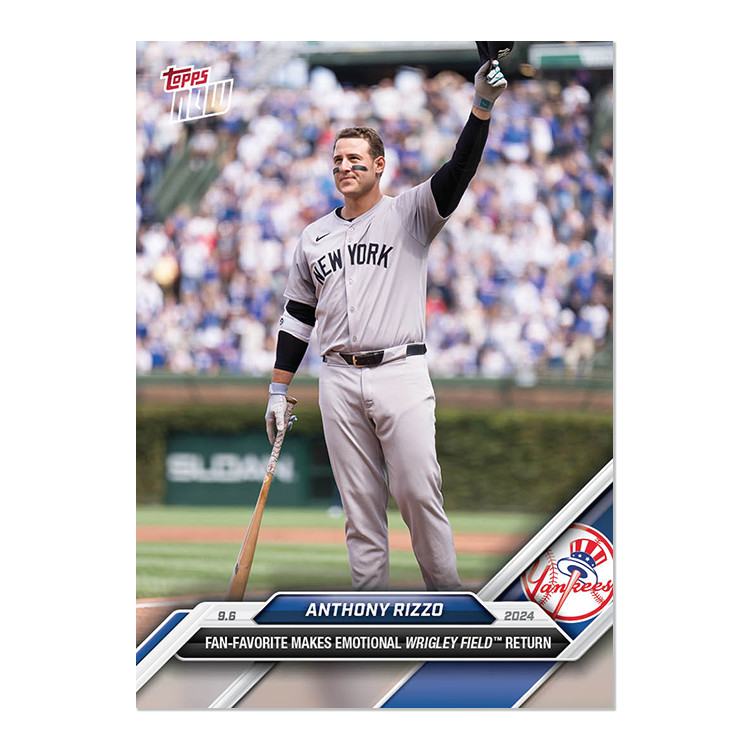 2024 Topps Now 657 Anthony Rizzo Emotional Wrigley Field Return -Free Shipping!