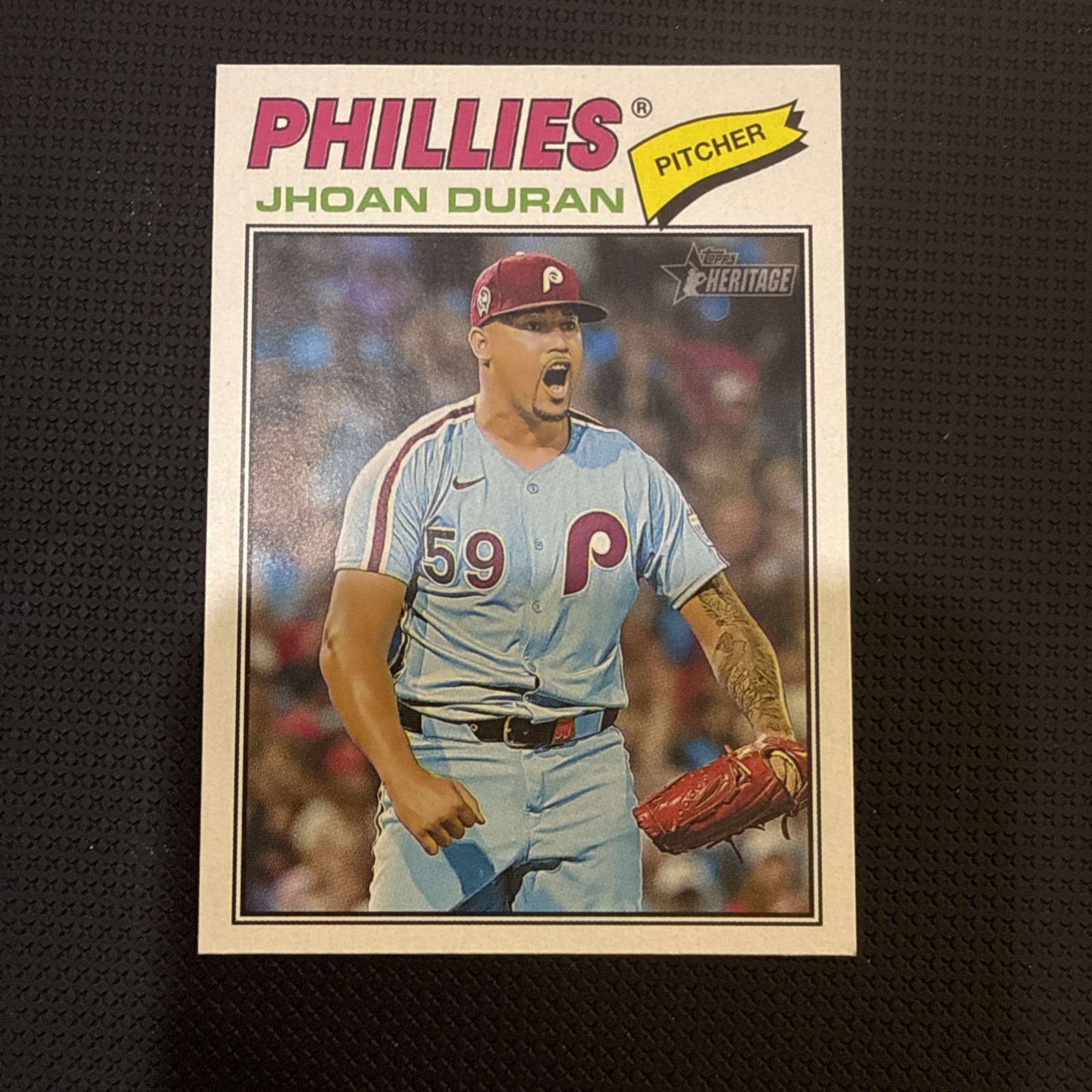 2026 Topps Heritage Jhoan Duran #14 Short Print Philadelphia Phillies