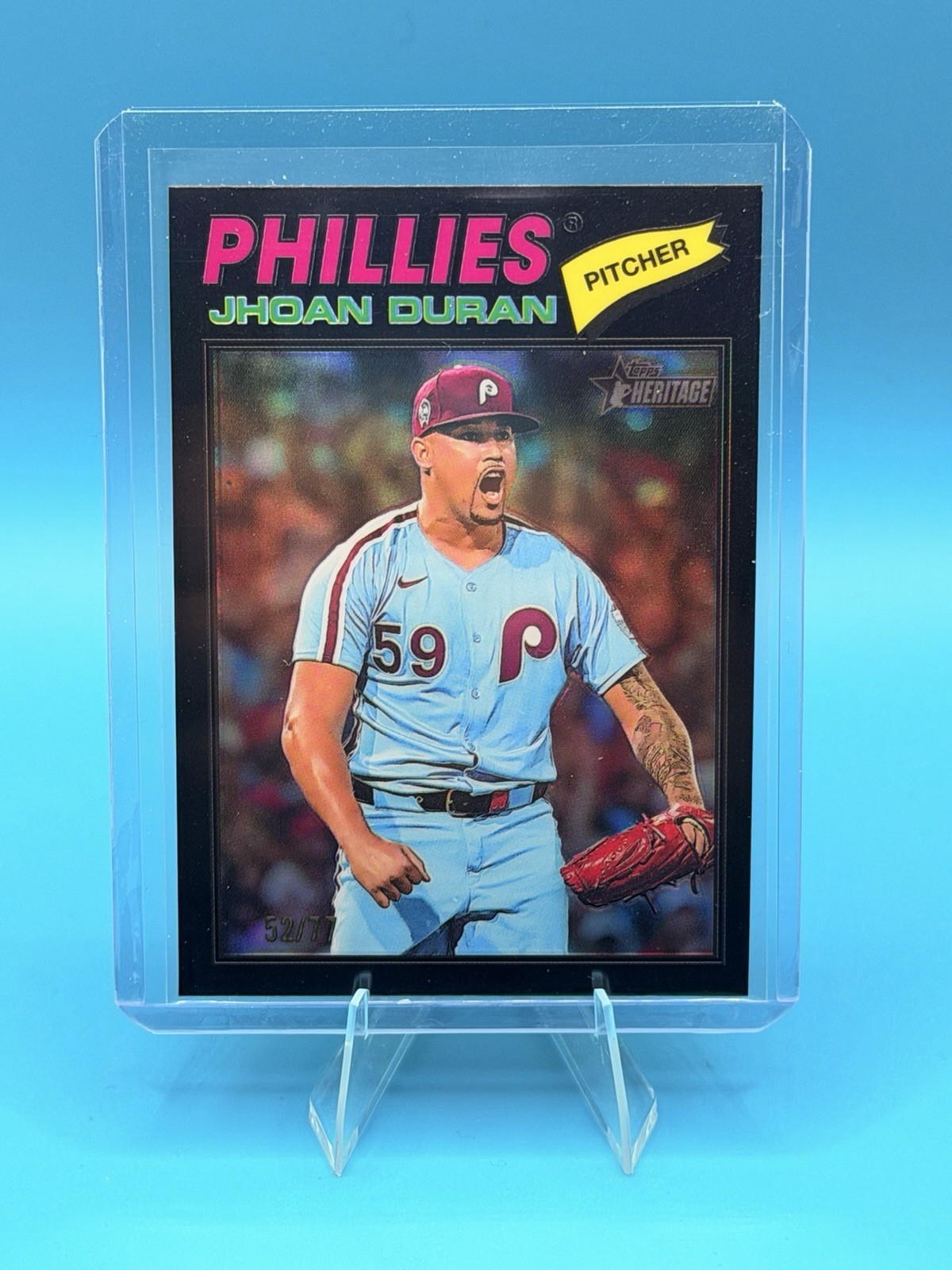 2026 Topps Heritage – Jhoan Duran Chrome [Black Refractor 02/77] #14. SP