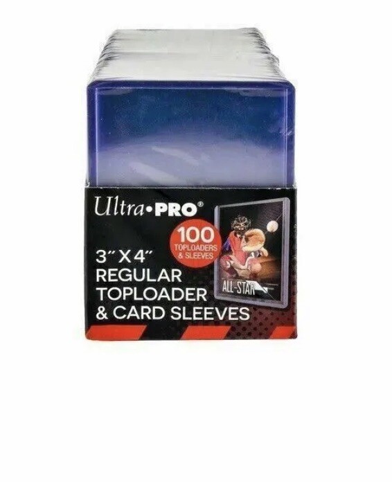 3″ x 4″ Clear Regular Toploaders and Soft Sleeves for Standard Cards 100ct Count