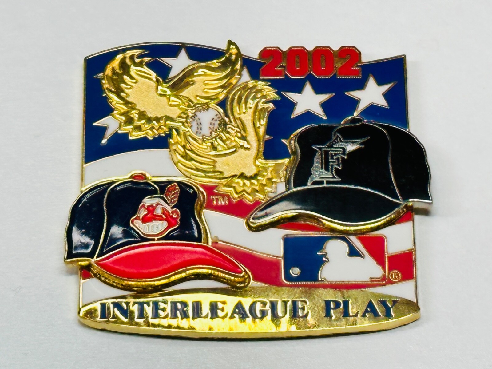 Cleveland Indians v Florida Marlins Interleague Play Pin 6/18/02 6/19/02 6/20/02