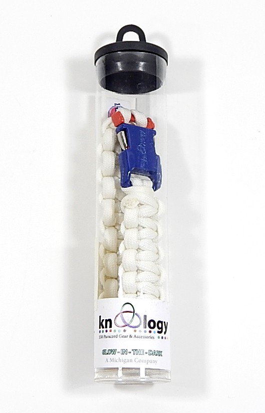 Detroit Pistons Knottology Tactical Bracelet Glow In The Dark 8″ New