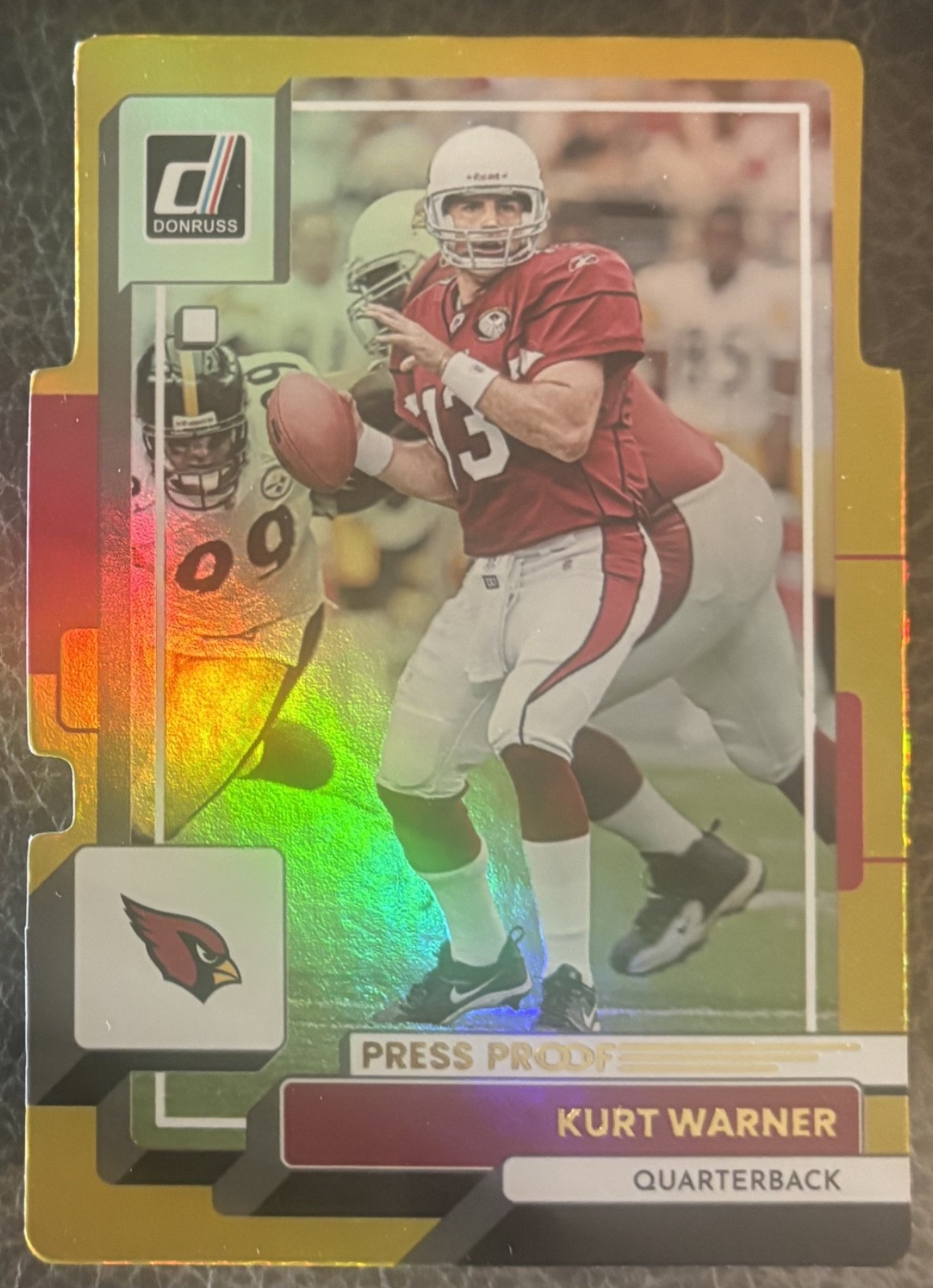 🔥 2022 Donruss #1 Kurt Warner GOLD DIE-CUT Press Proof SSP #d /25 🔥 (INV 103)
