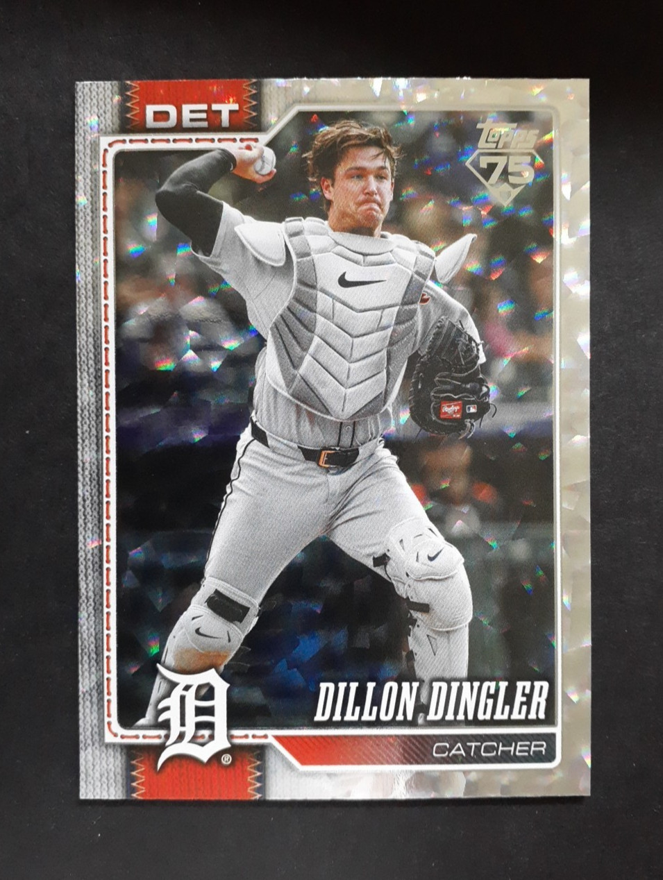 2026 Topps #351 Dillon Dingler ~ Silver Crackle Foil