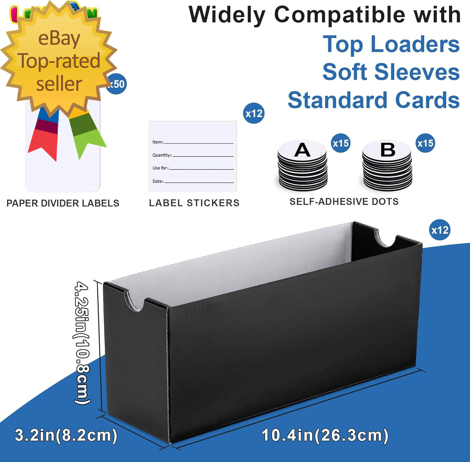 Trading Storage Box 12 Drawers Cardboard Organizer with Dividers for Loaders