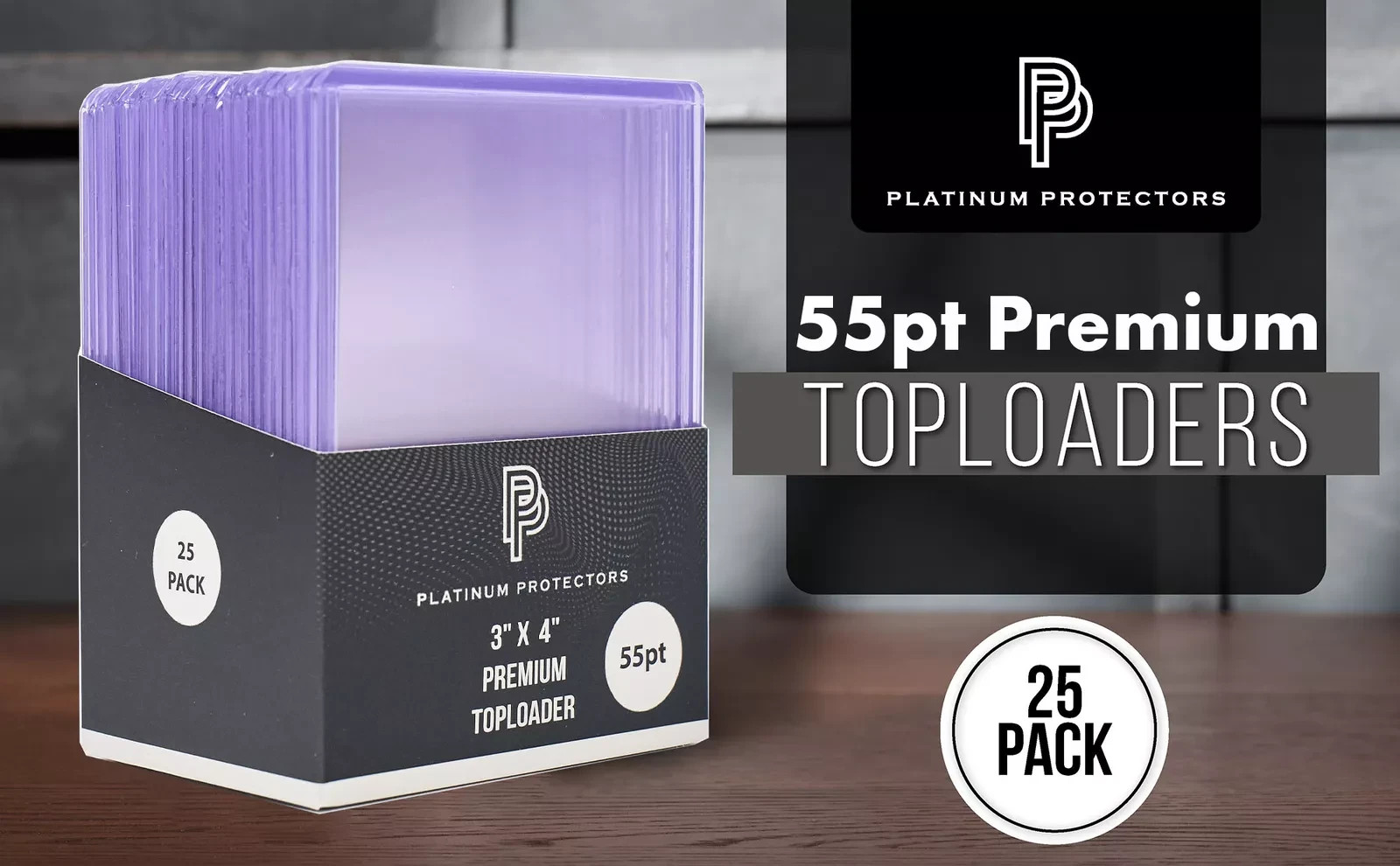 Platinum Protectors 55pt Toploaders Trading Card Sleeves Plastic Card Holders