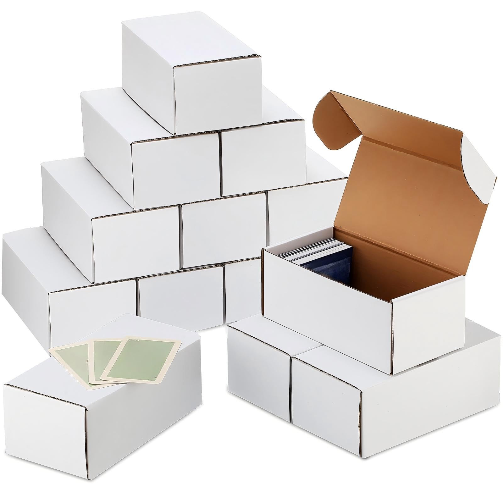 10 Pcs 400 Count Trading Card Storage Box Cardboard Baseball Card Storage Box…