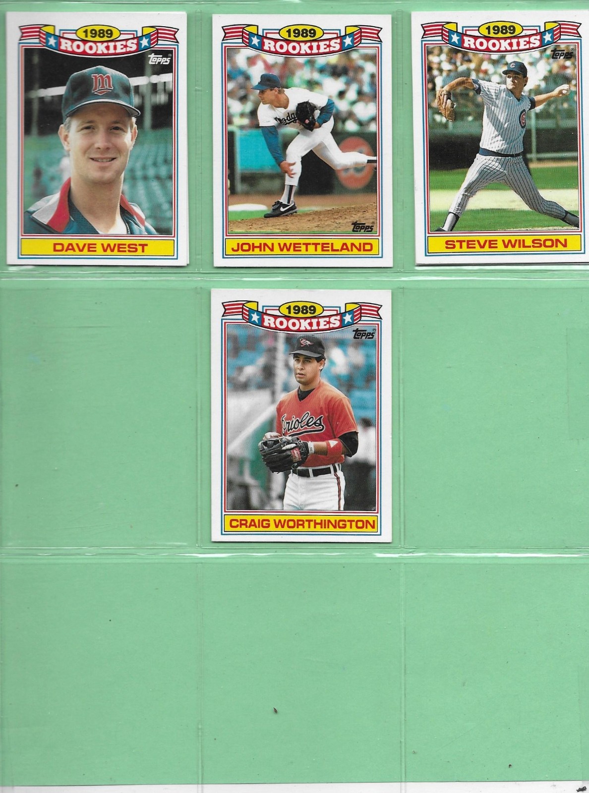 1990 Topps Baseball – 1989 Rookies – Pick Your Cards & Fill Your Sets👍
