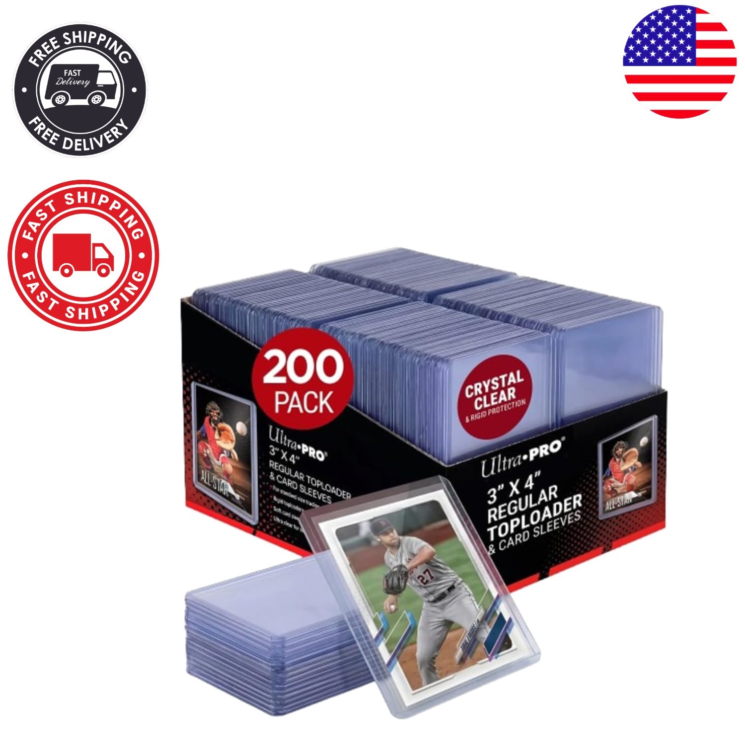 200-Count Trading Card Sleeves – Elegant Display and Maximum Safety