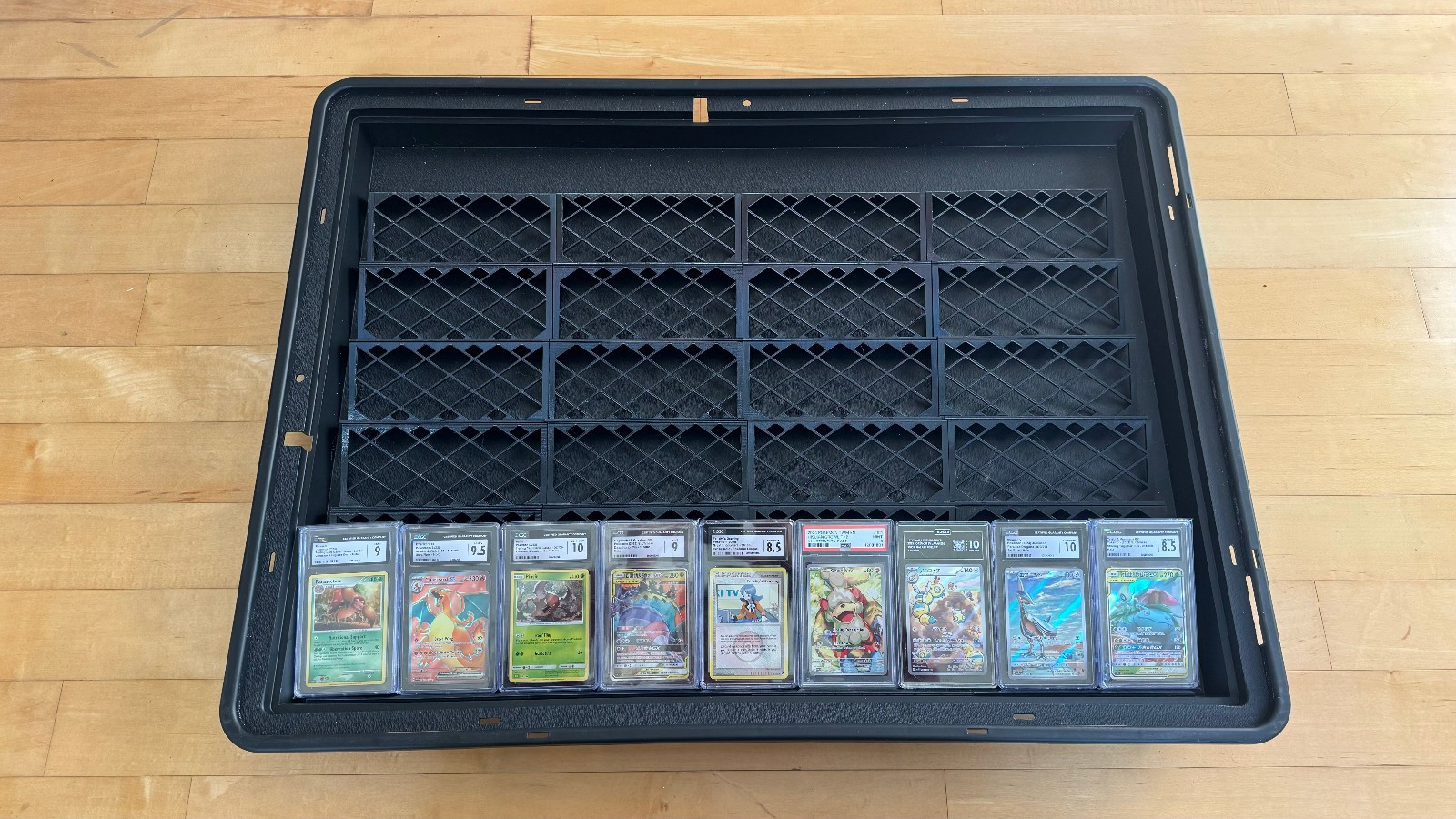 Zion Case Card Riser Stands – Graded Card Slab Display – Vertical & Horizontal