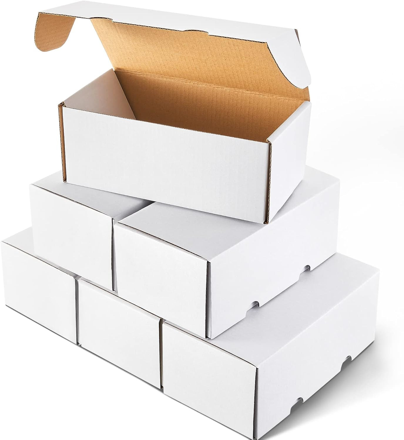 6 Pcs 400 Count Trading Card Storage Box Game Collectible Sport Trading Cases fo