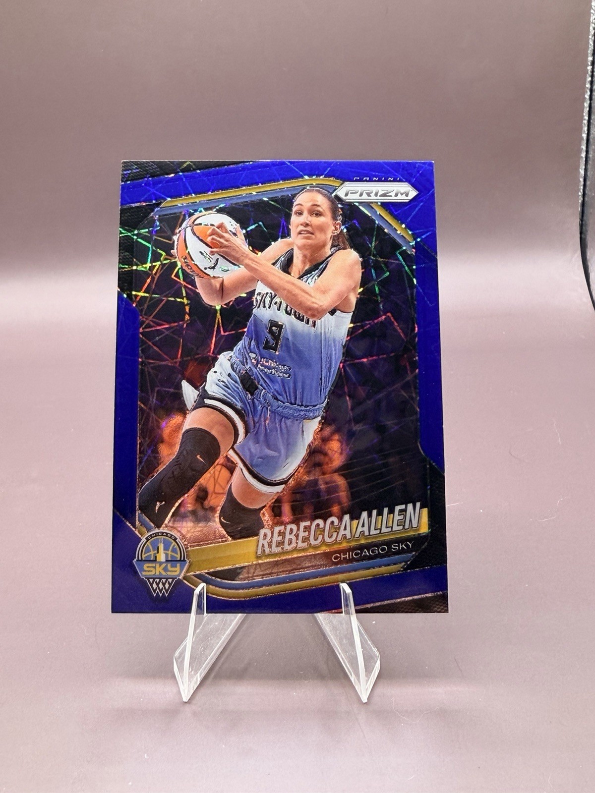 Rebecca Allen 2025 Panini Prizm WNBA – Blue Velocity Prizm #67 Chicago Sky