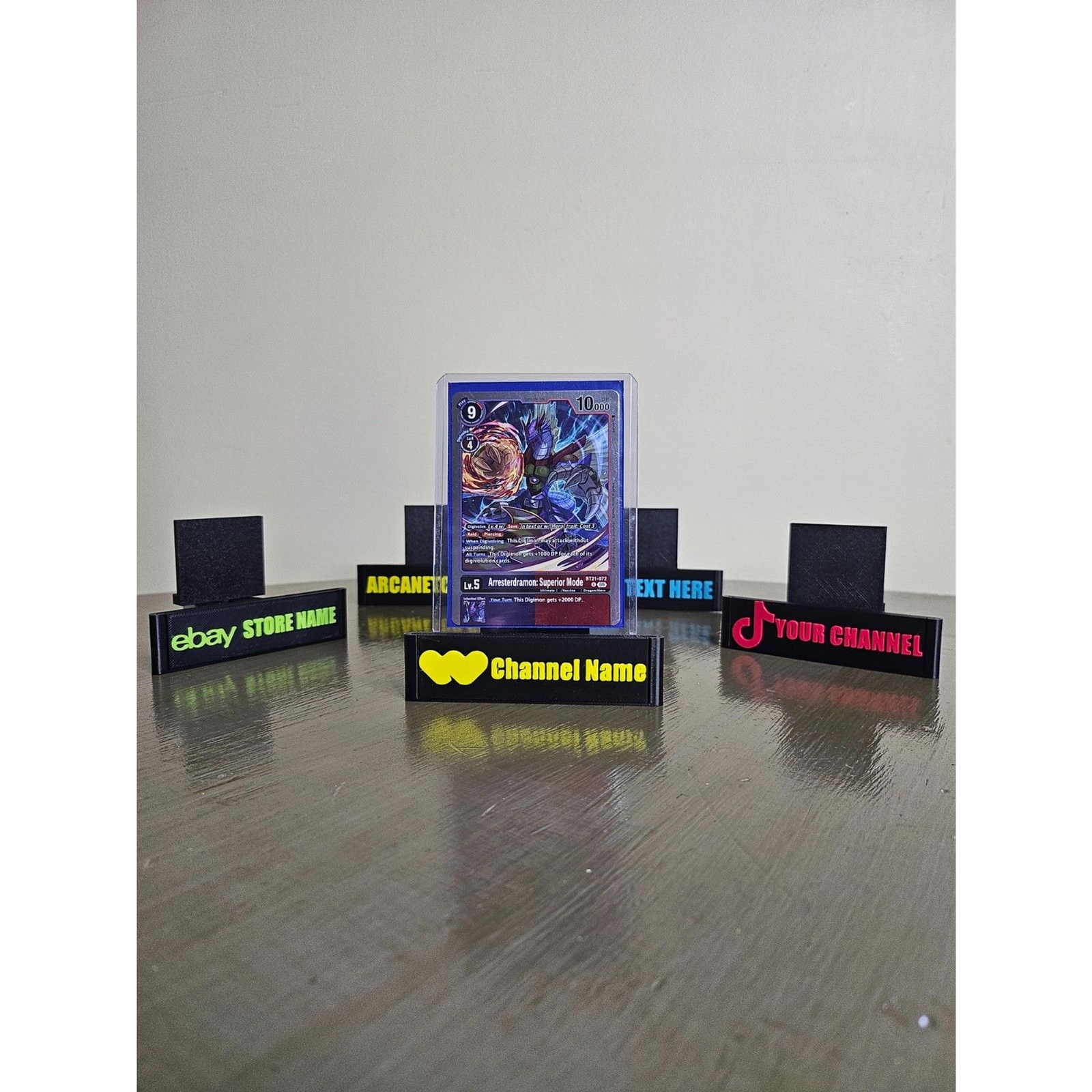 FACE PLATE ONLY For ArcaneTCG Mini Card Stand – NO STAND ONLY FACE PLATE