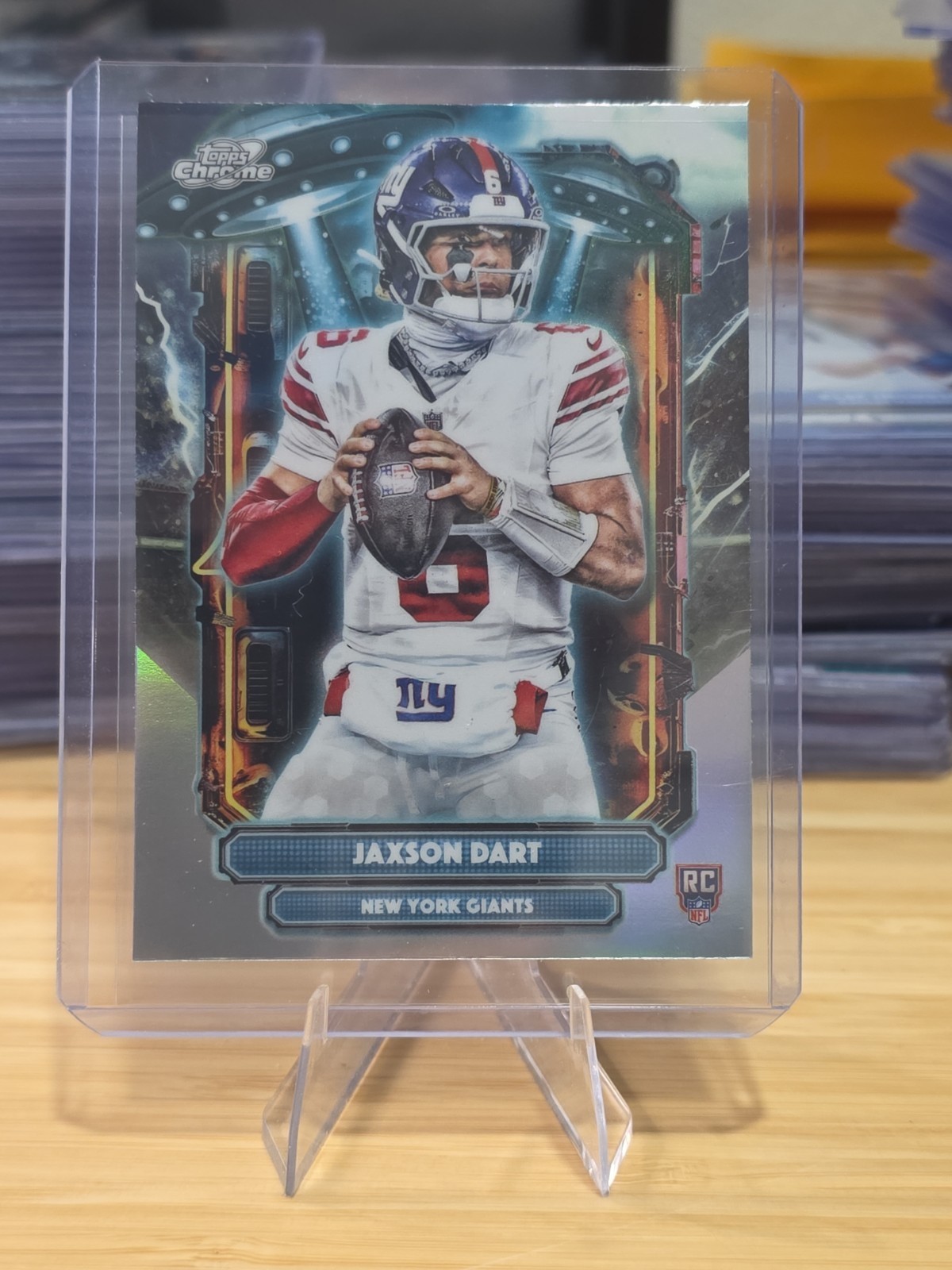 2025 Topps Cosmic Jaxson Dart ET REFRACTOR ROOKIE NEW YORK GIANTS