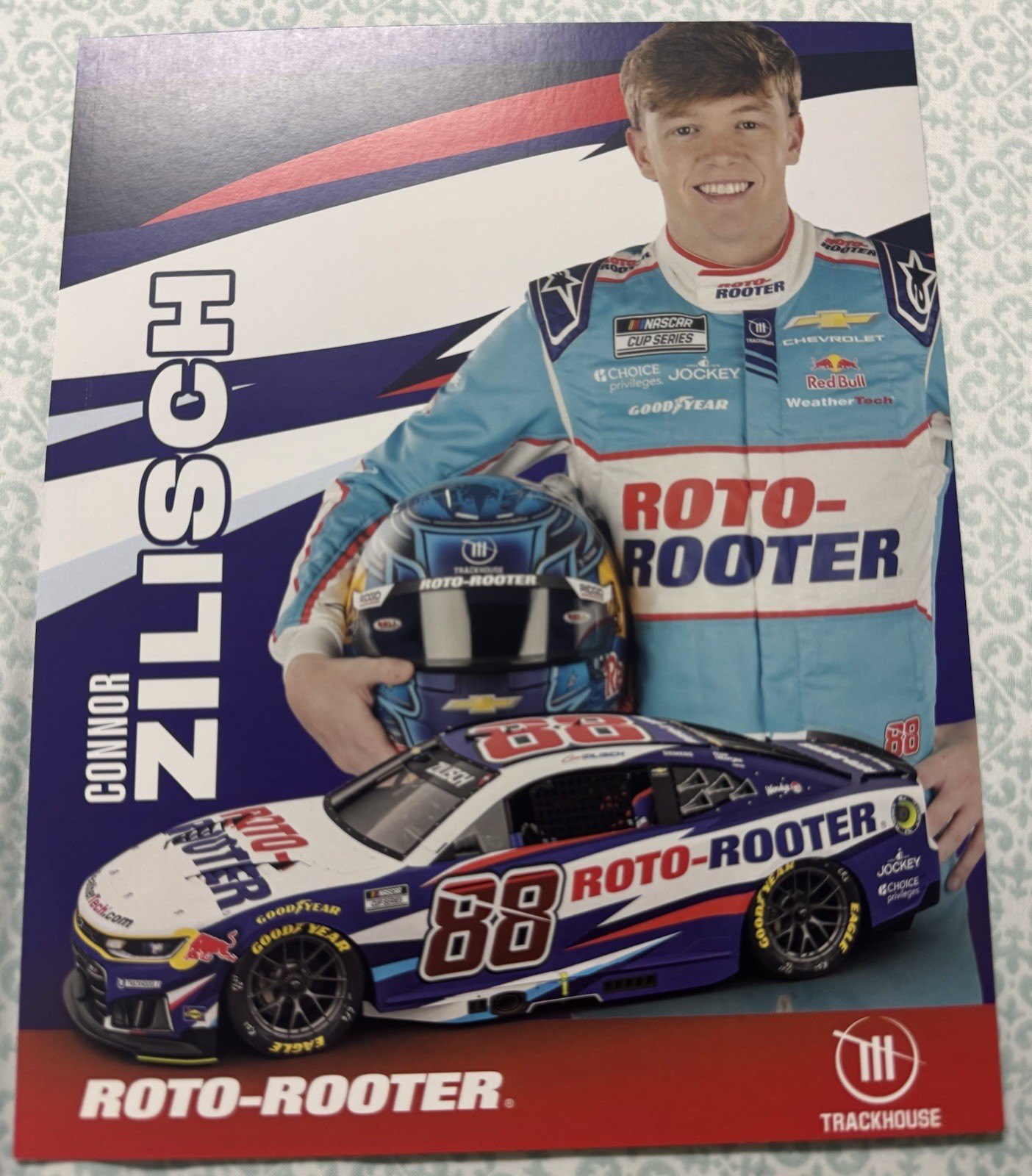 2026 Connor Zilisch Roto Rooter Nascar Postcard