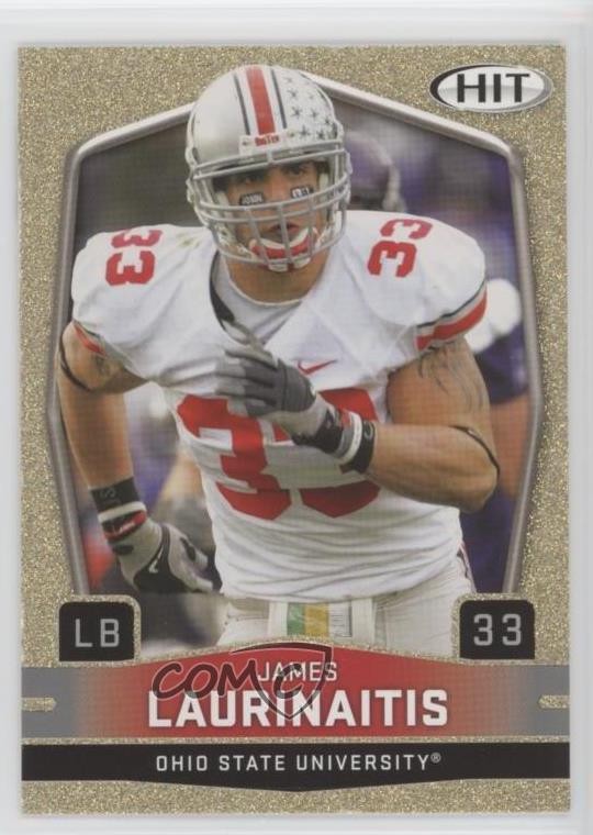 2009 SAGE Hit Gold James Laurinaitis #33 Rookie RC 0s5