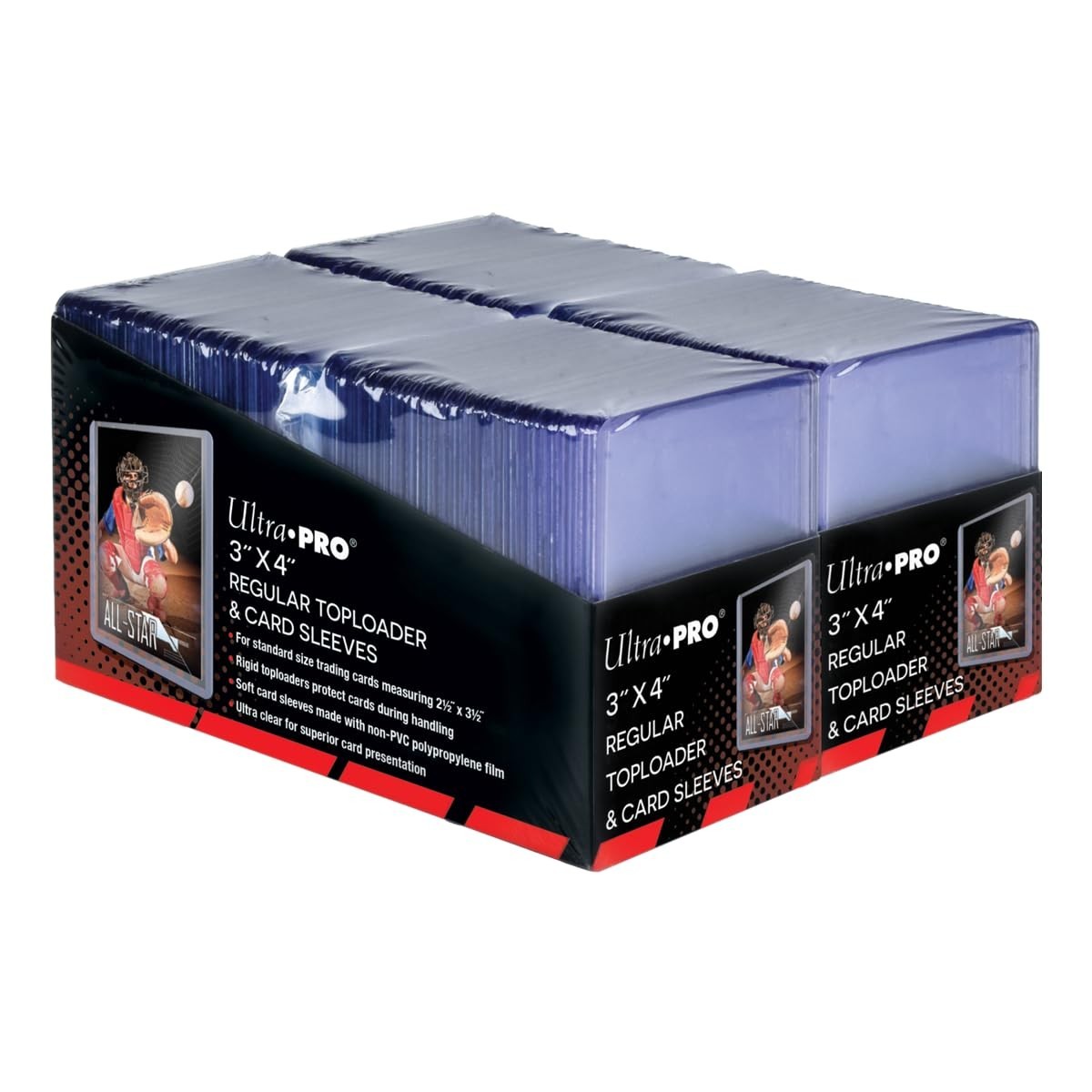 Ultra PRO 3″ x 4″ Clear Regular Toploaders and Soft Sleeves Bundle (200ct)